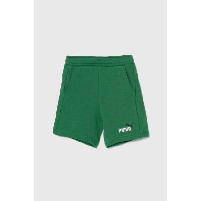 PUMA Детски къси панталони Puma в зелено с регулируема талия (586989)