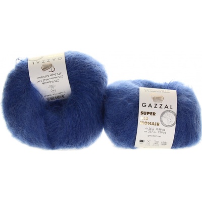 Gazzal Super Kid Mohair 64417 modrá