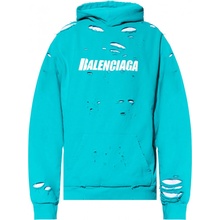 Balenciaga Ripped turquoise mikina zelená