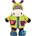 Battat Мека играчка за обличане Battat - Зебра, 37 cm (BTBX1692Z) - baby
