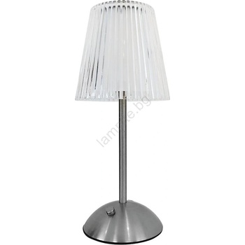 MILAGRO LED настолна лампа ELBA, 1, 6W, 800 mAh, мат хром, с докосване (MI2608)