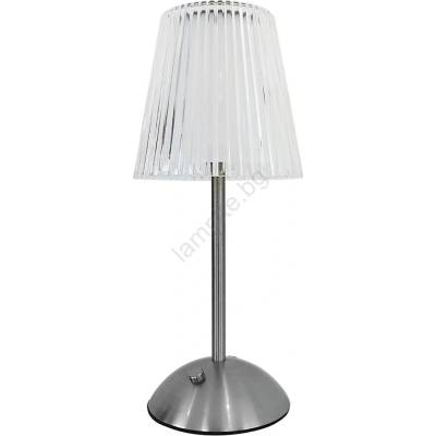 MILAGRO LED настолна лампа ELBA, 1, 6W, 800 mAh, мат хром, с докосване (MI2608)