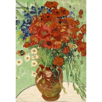 Grafika - Puzzle Vincent van Gogh: Vase with Daisies and Poppies, 1890 - 1 000 piese