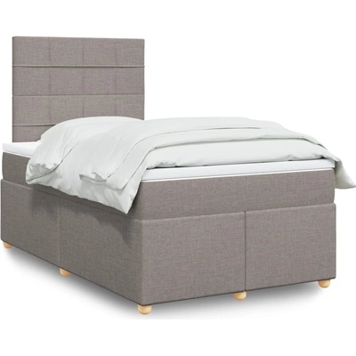 vidaXL 11461.3291251 Boxspring postel s matrací taupe textil