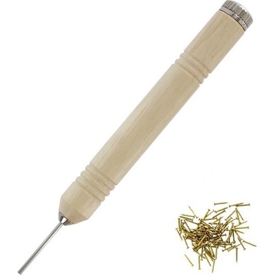 Shesto Modelcraft zatloukač hřebíků, mosazné hřebíky 1x7mm (100ks)