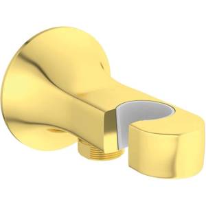 Ideal Standard La Dolce Vita - Стенна коленна тръба с държач, матирано злато BD682A2 (BD682A2)