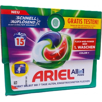 Ariel Color+ kapsle na praní All in 1 pods 15 PD