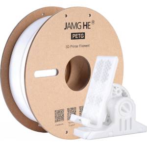 JamgHe Филамент PETG JamgHe 1кг, Цвят бял (JAMGHE-PETG-WHITE)