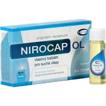 Topvet Nirocap OL Pro suché vlasy ampule 6 x 15 ml