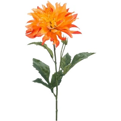Umelý kvet dahlia oranžová 60 cm