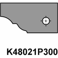 VBD pro sadu fréz na dveře - dlouhý čep K48021P300