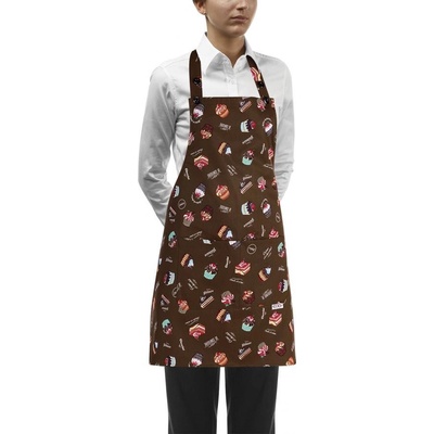 EGOchef DÁMSKA Kuchařská zástěra ke krku srdce s kapsou E-6000139A