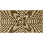 vidaXL Килим за площ Естествено и черно 100 x 200 cm юта (42010740)