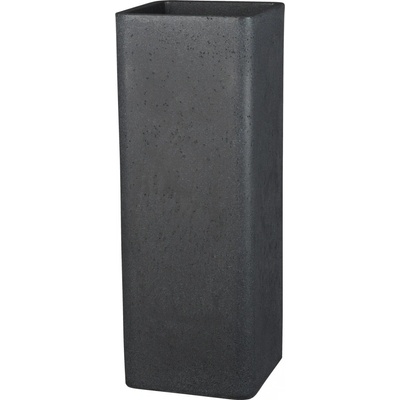 Scheurich Vysoký květináč Plaza High 26,5 x 72,5 cm černá žula