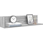 vidaXL Стенни рафтове 2 бр сив сонома 75x16, 5x16, 5 см инженерно дърво (860036)