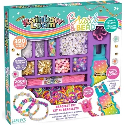 Mga rainbow loom: sada na výrobu gumených náramkov s korálkami na automatickom tkáčskom stave