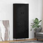 vidaXL Висок шкаф Черния дъб 69, 5 x 34 x 180 см Инженерна дървесина (3416171)