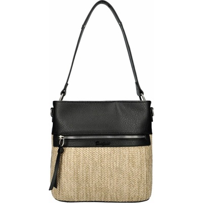 David Jones Velká crossbody kabelka letní béžová černá