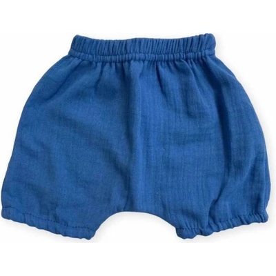 Kojenecké mušelínové kraťasy modrá