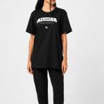 adidas Дамска тениска Adidas Collegiate Graphic T-shirt Womens - Black/White