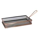 Chef`n CN-Кошничка за сервиране правоъгълна с дръжка 26x13x5cm B1851 (0724-1)(КОВАНО ЖЕЛЯЗО) (01981339)