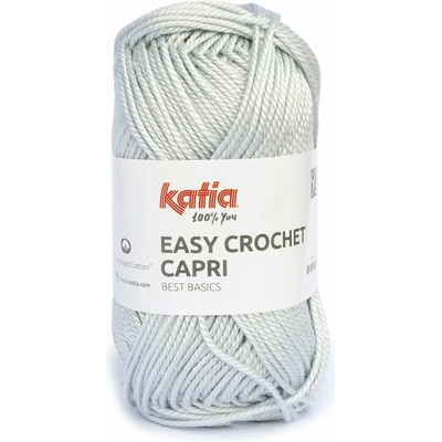 EASY CROCHET CAPRI Katia Farby EASY CROCHET CAPRI: 104 svetlá šedá