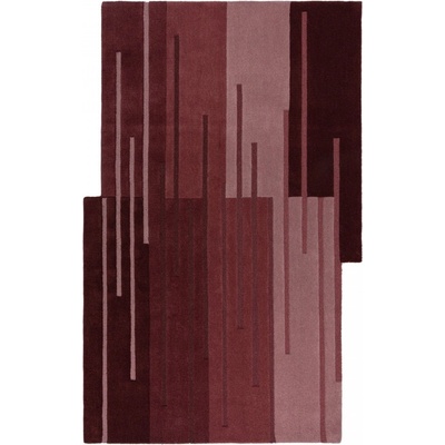 Hanse Home Abstract Split Ombre Red