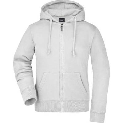 Daiber JN 53 dámská mikina s kapucí na zip white