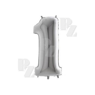 Luma Balónek foliový 101cm stříbrný č.1
