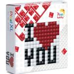 Pixelhobby Креативен комплект с пиксели Pixelhobby - XL, Обичам те (30205-Love)