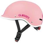 Globber Детска светеща каска Globber Master XS/S (47-51см), пастелно розова - toytown