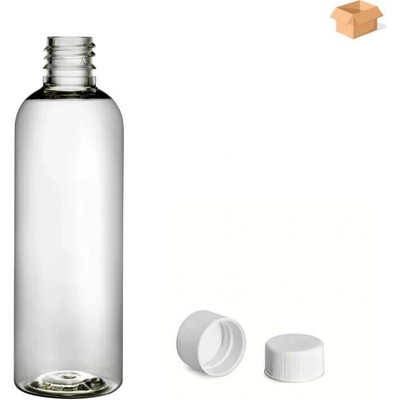 Via Plastová lahvička čirá s bílým uzávěrem 100 ml 400 ks