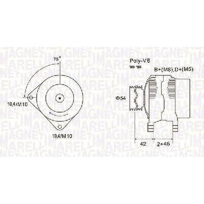 Generátor MAGNETI MARELLI 063731564010
