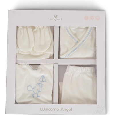 Cangaroo К-кт за изписване Welcome Аngel 5 части бял/син