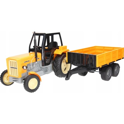 Double E URSUS C360 žltý traktor s prívesomagle