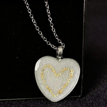 Meganflo Сърце с кърма и златен варак