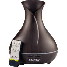 Transa Electronics Difuzér Vonná Aromaterapie Dálkové ovládání Časovač LED 300 ml hnědý