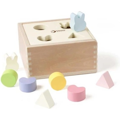 Classic World Дървена кутия за сортиране на формички в пастелни цветове