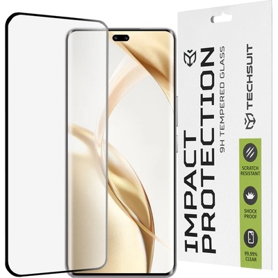 Techsuit Протектор за Honor 200 Pro - 111D Full Cover / Full Glue Glass / 3D Curved Screen - Черен