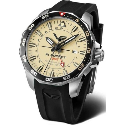 Vostok Europe NH34/225A713S Černý silikonový řemínek