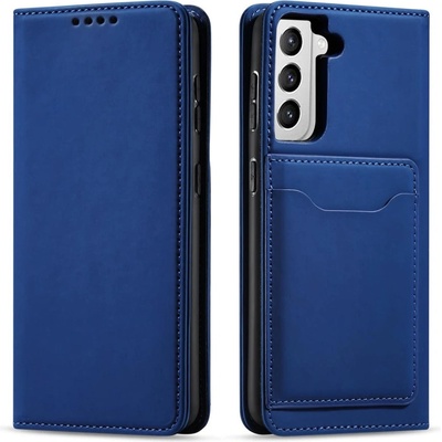 HQWear Магнитен кейс с място за карта за Samsung Galaxy S22 + (S22 Plus), Син (9145576251317)
