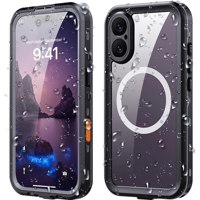 ShellBox Калъф за iPhone 17 - ShellBox - Водоустойчив калъф IP68 - Черен