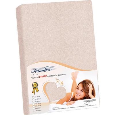 Bellatex Froté prostěradlo Kamilka pudrové růžové 120x200
