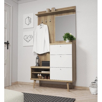 Předsíňová stěna SMOLI PG110 se zrcadlem – Hledejceny.cz