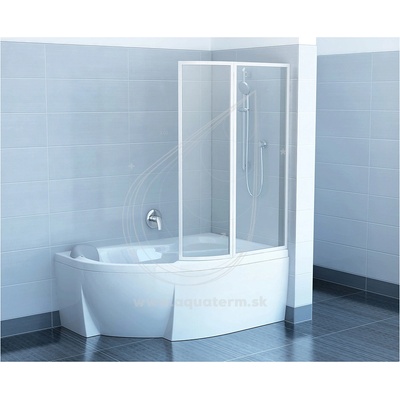 Ravak VSK2 Rosa 140 R Transparent, vanová zástena 76P70100Z1