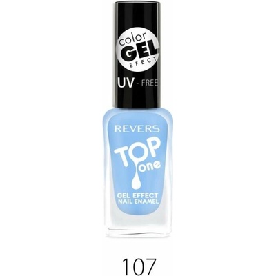 Lak na nehty s gelovým efektem č. 107 Top One Revers