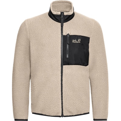 Jack Wolfskin Детско поларено яке Jack Wolfskin Kid's Lite Curl Fullzip Fleece jacket - Oyster - размер 104 (EU) (703-6907-0311)
