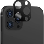 Techsuit Протектор за камера за iPhone 12 Pro Max - Цяло стъкло за камера - Черен