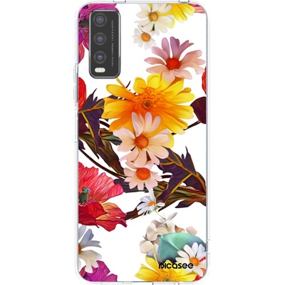 Pouzdro Picasee silikonové Vivo Y20s Meadow čiré