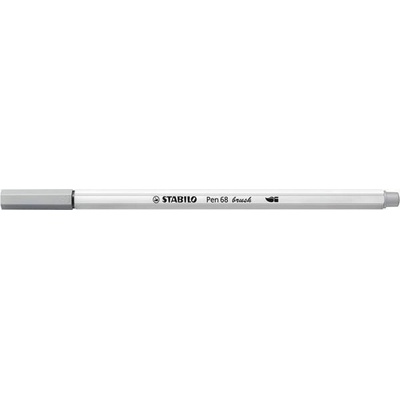 Štětcový fix "Pen 68 brush", šedá, STABILO